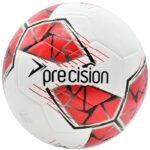 Precision Fusion FIFA Basic Training Ball - Black-Grey-Red-White - Front