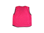 Precision Plain Mesh Training Bib - Red - Back